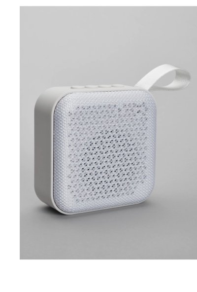 Sharper Image Square Bluetooth Speaker, White