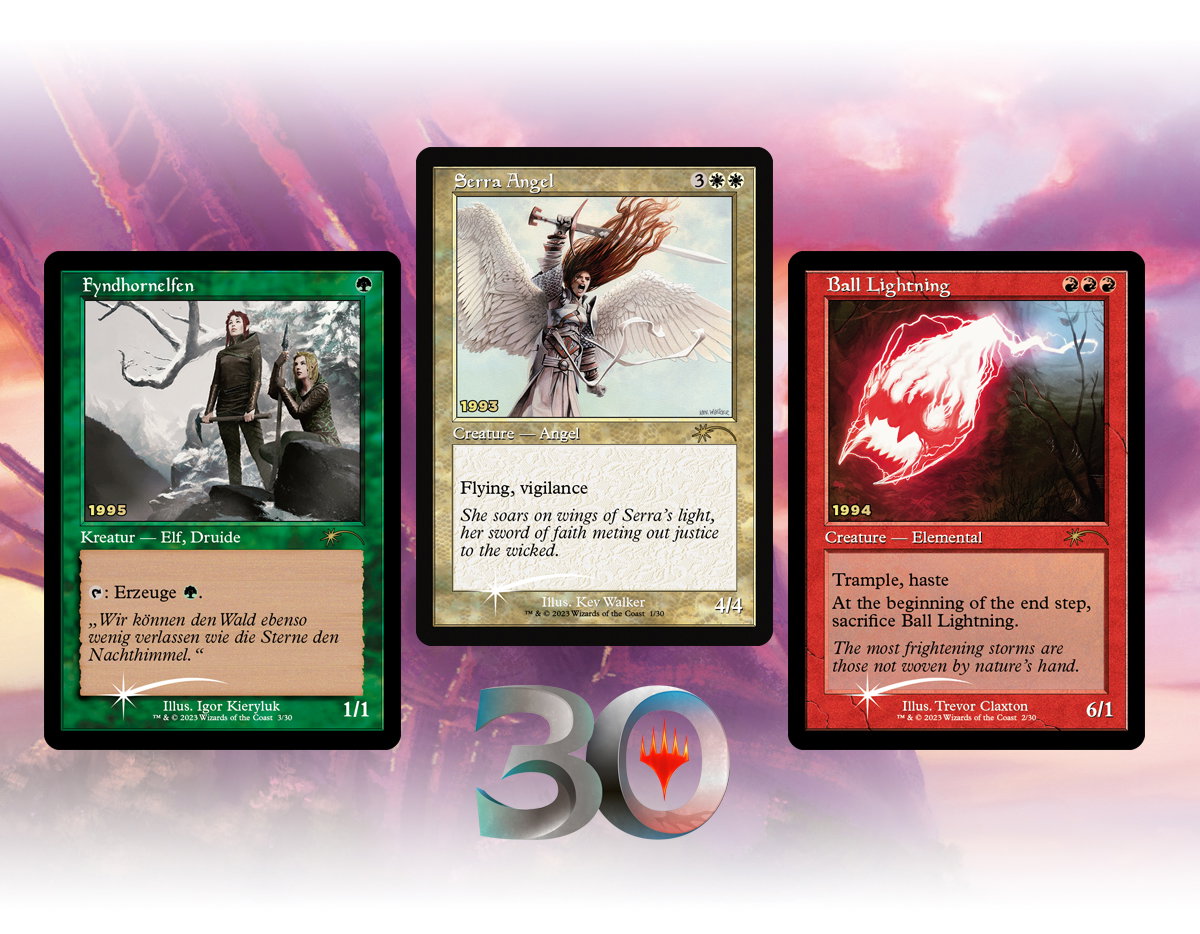 30th Anniversary promo cards