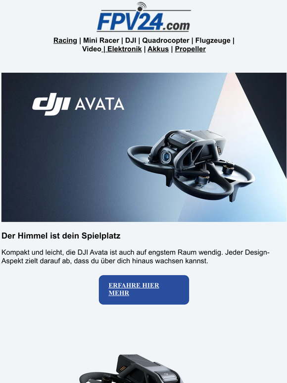 DJI Avata - Entdecke neue Freiheiten