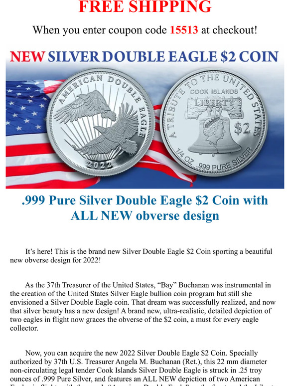 National Collector's Mint Free Shipping! ★ NEW DESIGN 2022 Silver