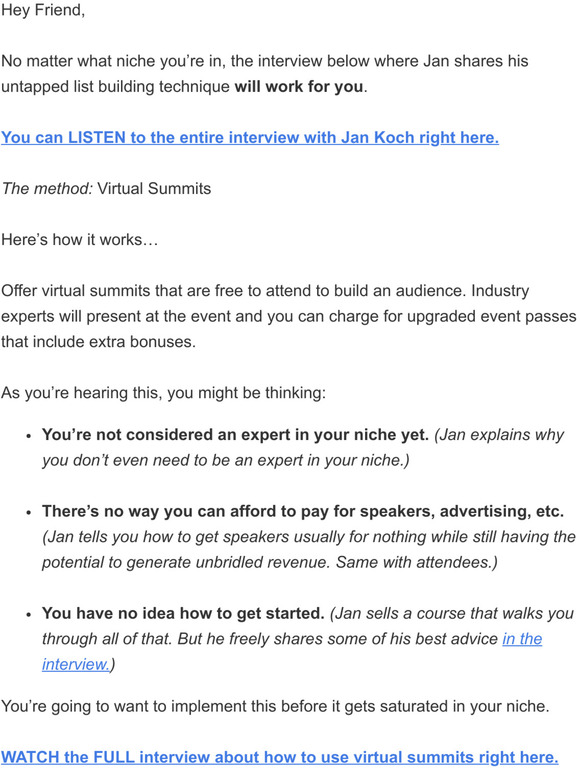 An oddly effective list-building strategy almost no one is using... yet