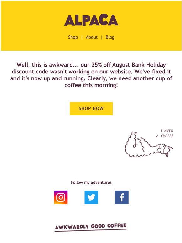 Oops... our discount wasn't working 😅
