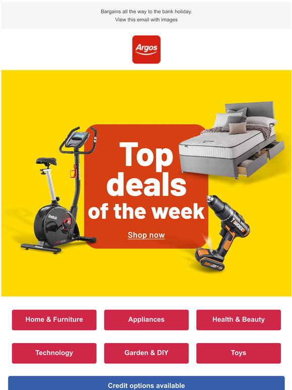 Argos: There's no topping these DEALS. | Milled