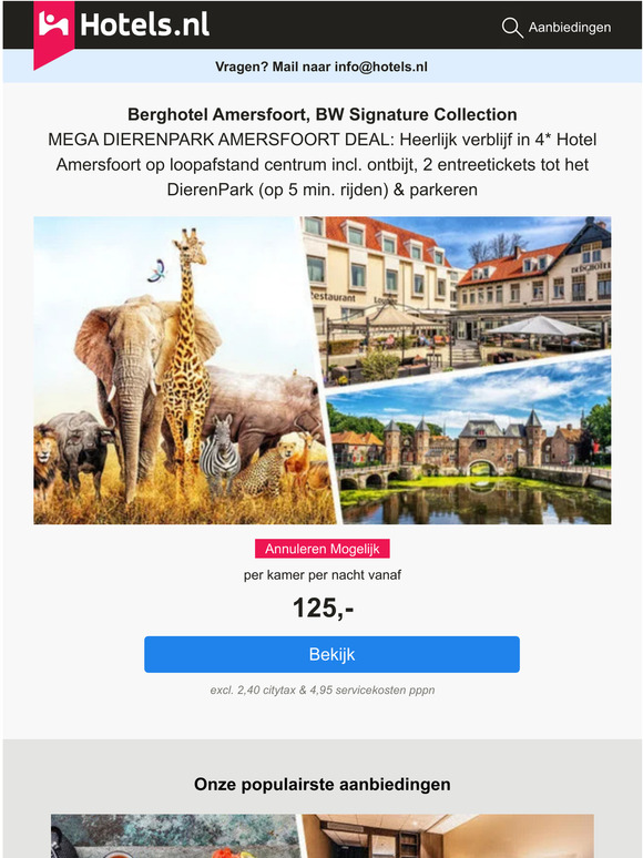 Mega DierenPark Amersfoort Aanbieding