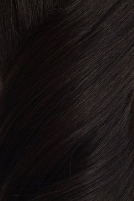 Brown Black – Volumizer 20" Silk Seamless Clip In Human Hair Extensions 60g | Foxy Locks