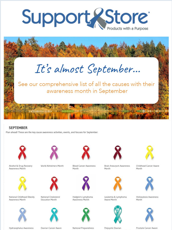 Do you know the awareness month for your cause?