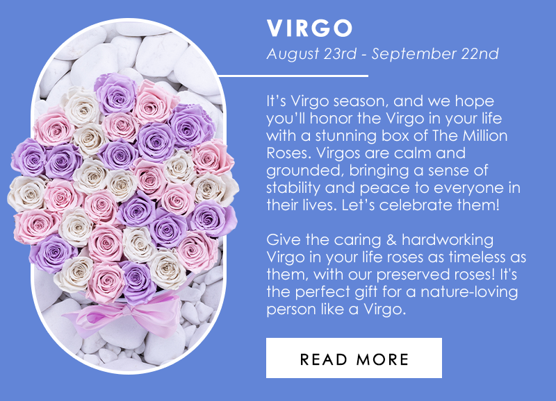 The Million Roses A timeless gift for the Virgo in your life ♍ Milled