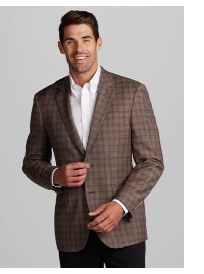 Traveler Collection Tailored Fit Plaid Sportcoat