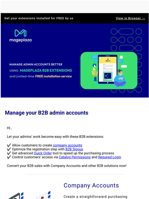 Mageplaza 📢 Manage admin accounts with B2B extensions (and install