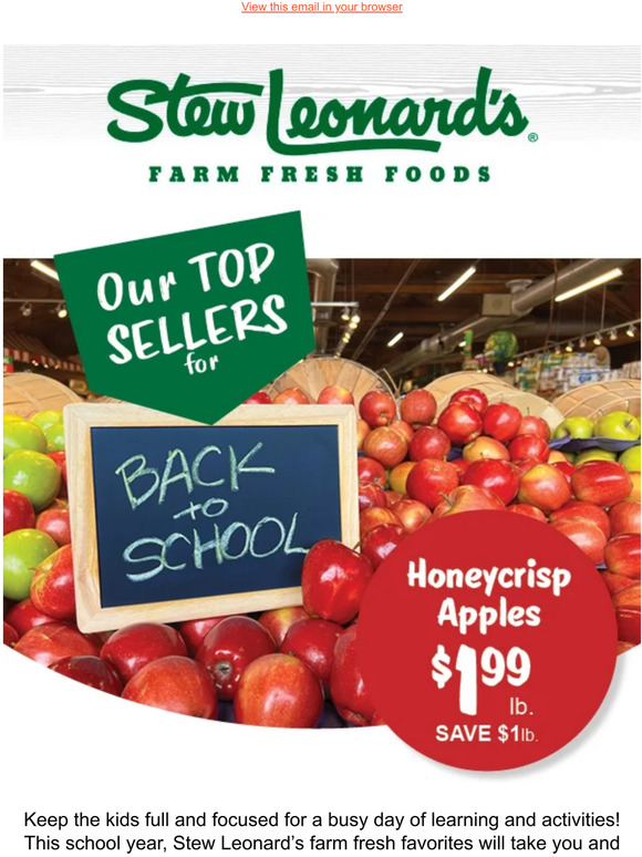 Stew Leonard's Gifts Our Top Back To School Items! Milled