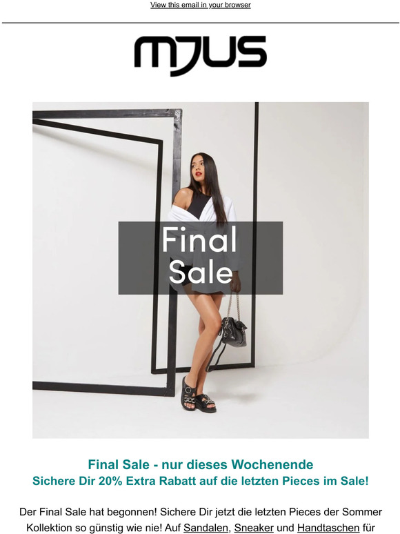 20% Extra Rabatt auf Summer Sale Artikel!😍