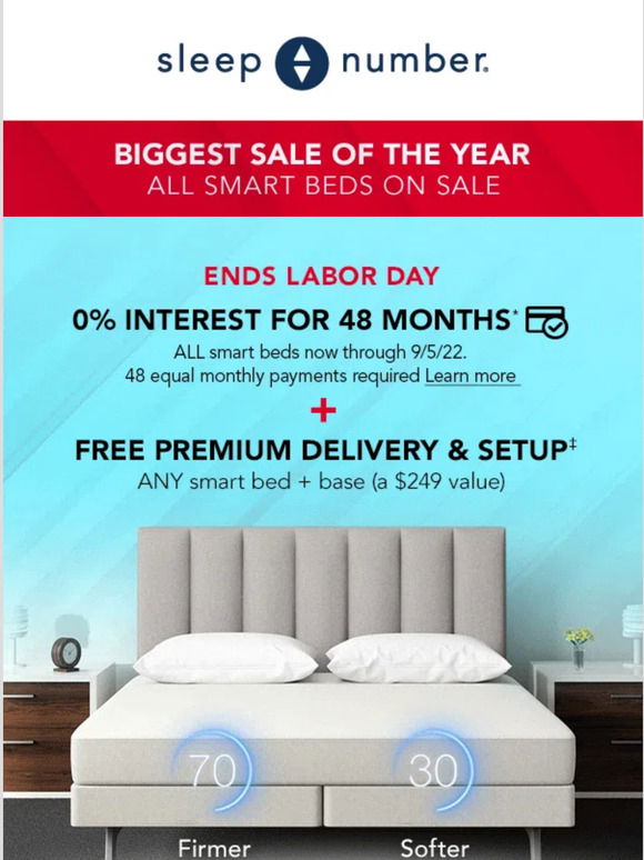 Sleep number biggest sale deals of the year