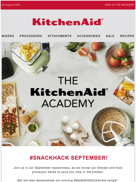 KitchenAid Australia KitchenAid Academy We share our blender and