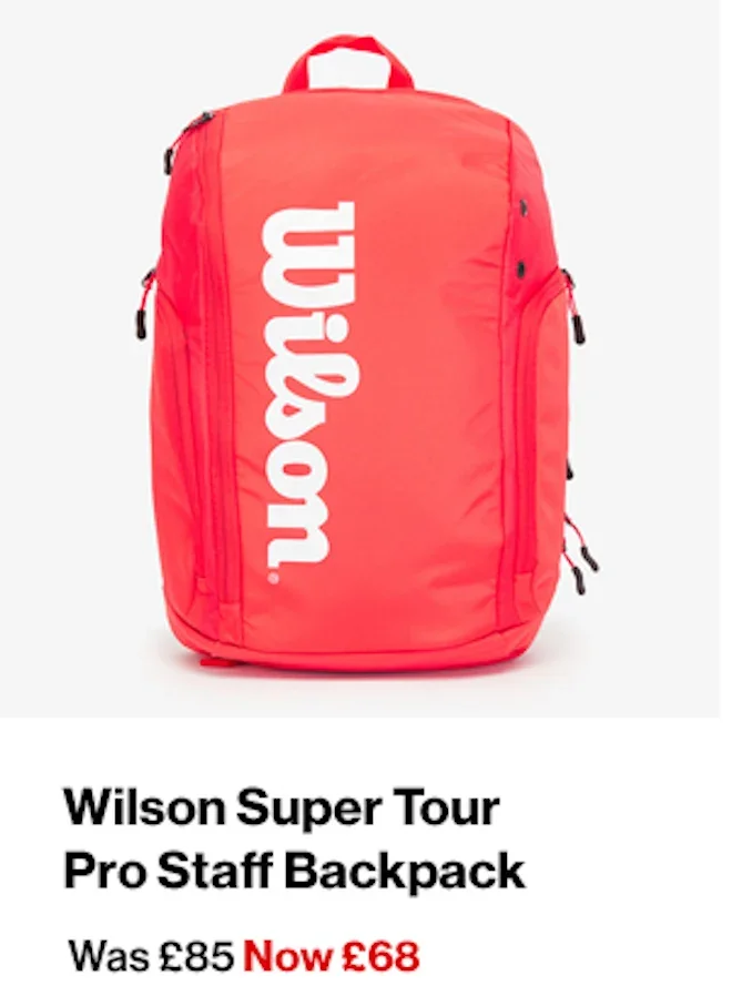 Wilson Super Tour Pro Staff Backpack