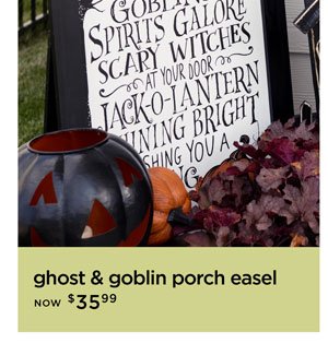 Ghosts and Goblins Halloween Easel