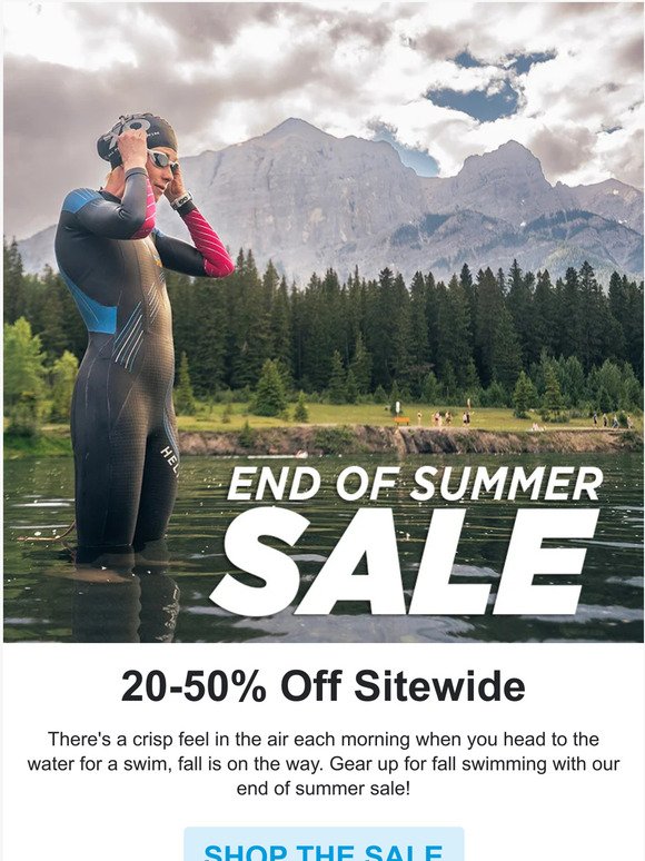End of Summer Sale! Save 20-50%