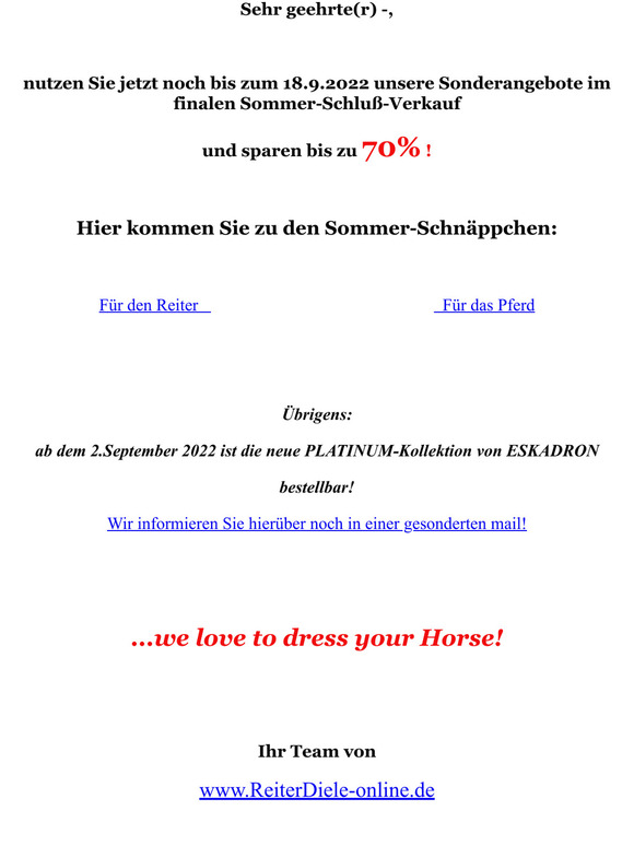 Summer-Sale FINALE !