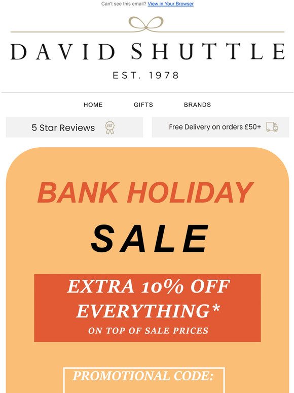 EXTRA 10% Off Everything Ends Soon