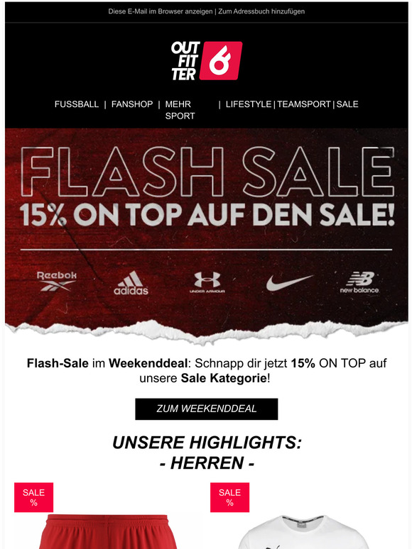 15% ON TOP auf die Sale Kategorie 🙌