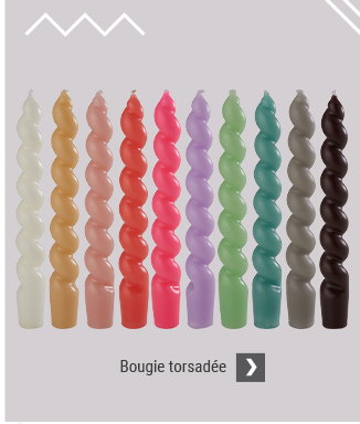 Bougie torsadée