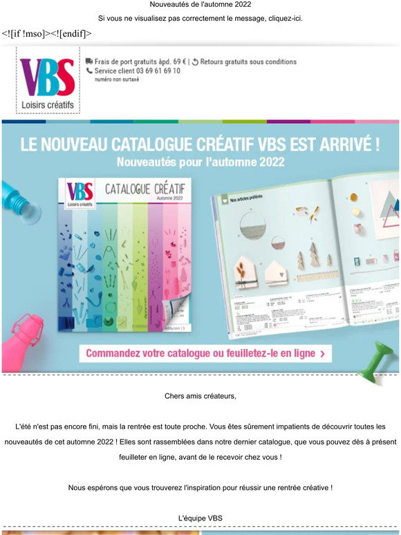 vbs-hobby.fr: Nouveau catalogue créatif VBS automne 2022