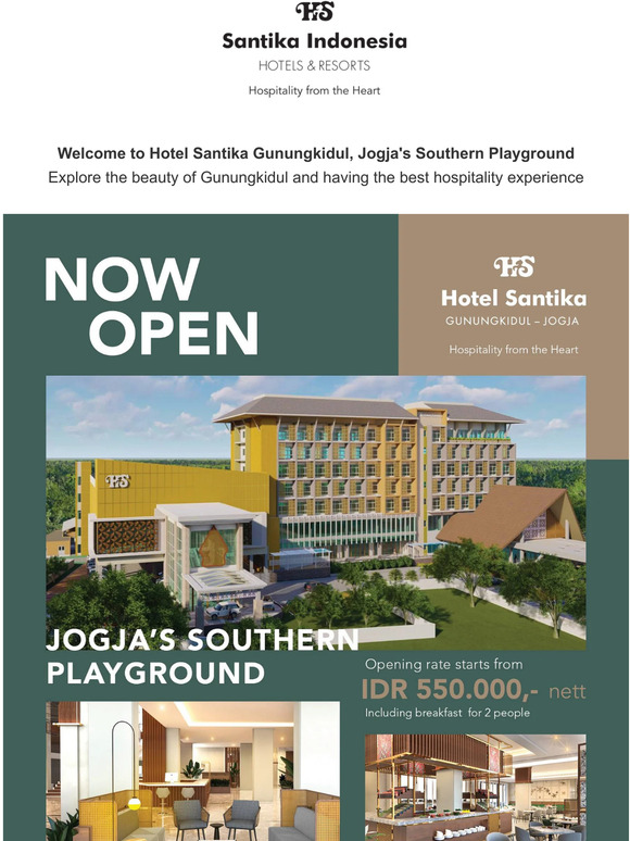 Santika Hotels And Resorts: Now Open! Hotel Santika Gunungkidul 