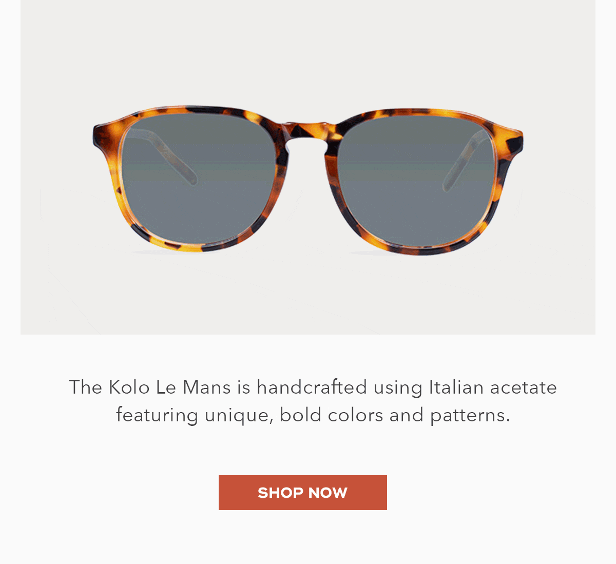 Topdrawer Kolo Le Mans Sunglasses in Classic Tortoise Milled