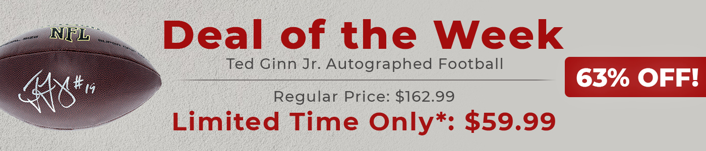 Deal of the Week: Ted Ginn Jr. Carolina Panthers Autographed Signed Wilson NFL Super Grip Football - PSA/DNA Authentic