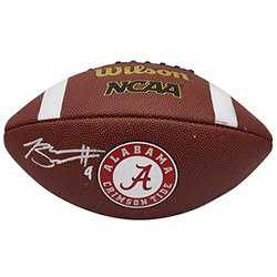 Bryce Young Autographed Signed Alabama Crimson Tide Wilson Brown Logo Football - Beckett Authentic

