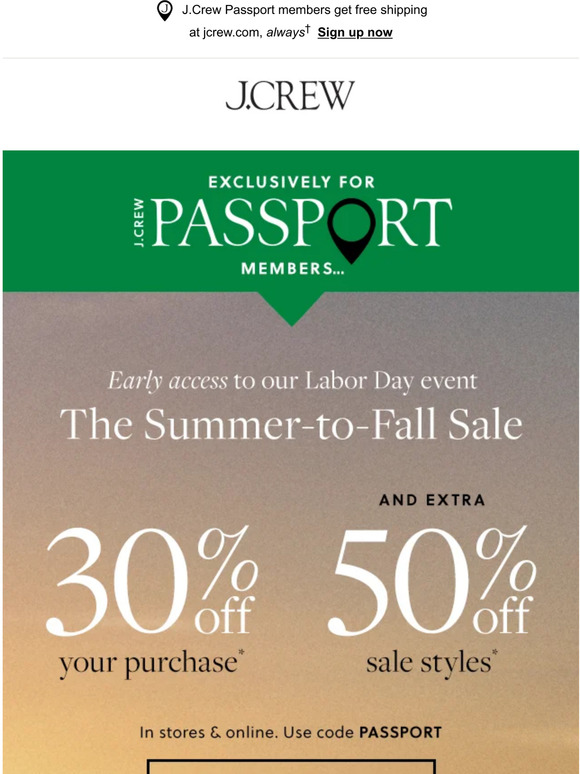 WonderFox Soft J.Crew Passport members, don’t miss early access Milled