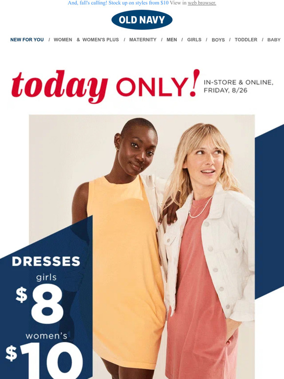 Old Navy 10 dresses are yours for the taking! Milled