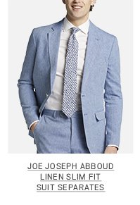 JOE Joseph Abboud Linen Slim Fit Suit Separates, Light Blue