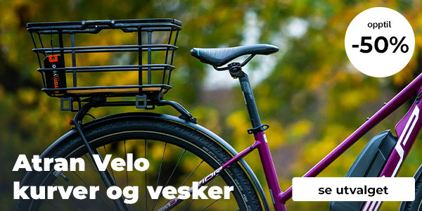 Opptil 50% rabatt på Atran Velo vesker og kurver