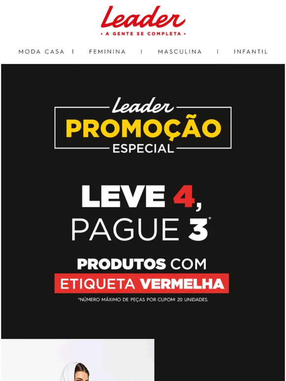 Na compra de 4 produtos, 1 sai de GRAÇA!