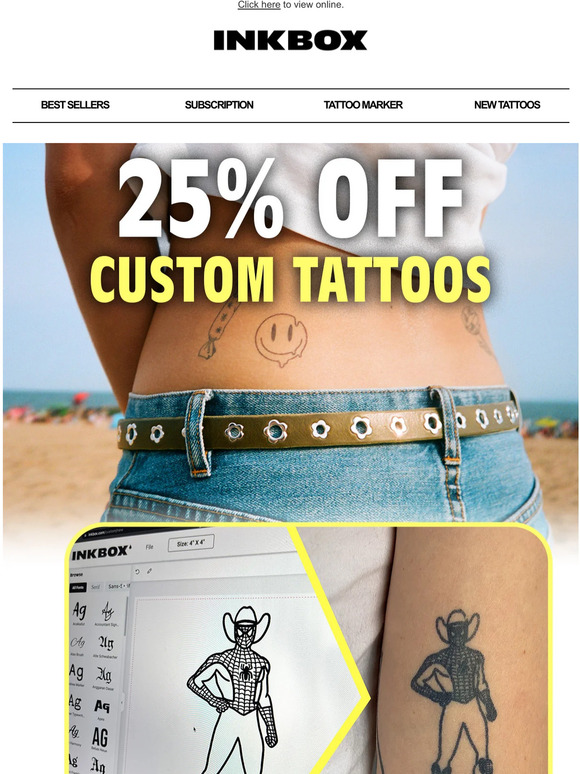 INKBOX 25 OFF 💧 Custom Tattoos Milled