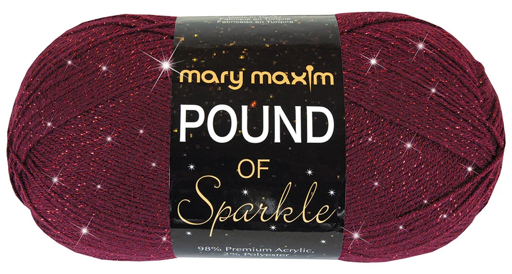 Mary Maxim Pound of Sparkle Yarn