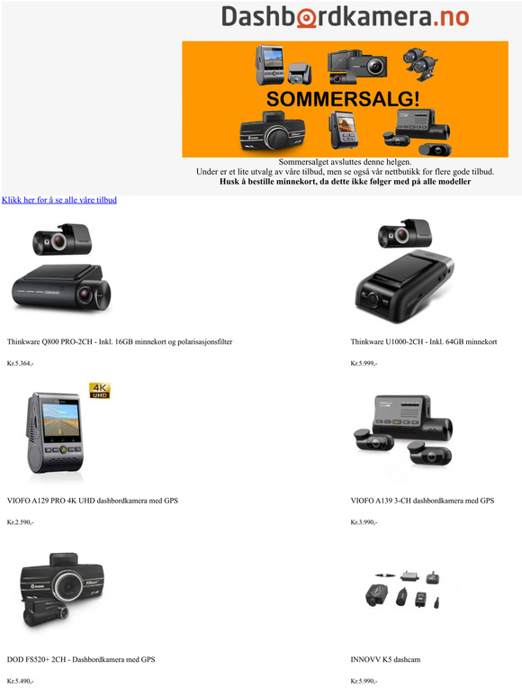 Sommersalg - siste frist