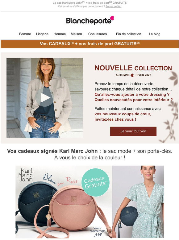 Blanche Porte: 💞 Nouvelle collection + Cadeau : vous allez adorer | Milled