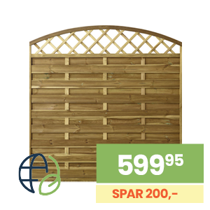 Wallmann tæthegn med bue af espalier, flere størrelser, FSC-mærket