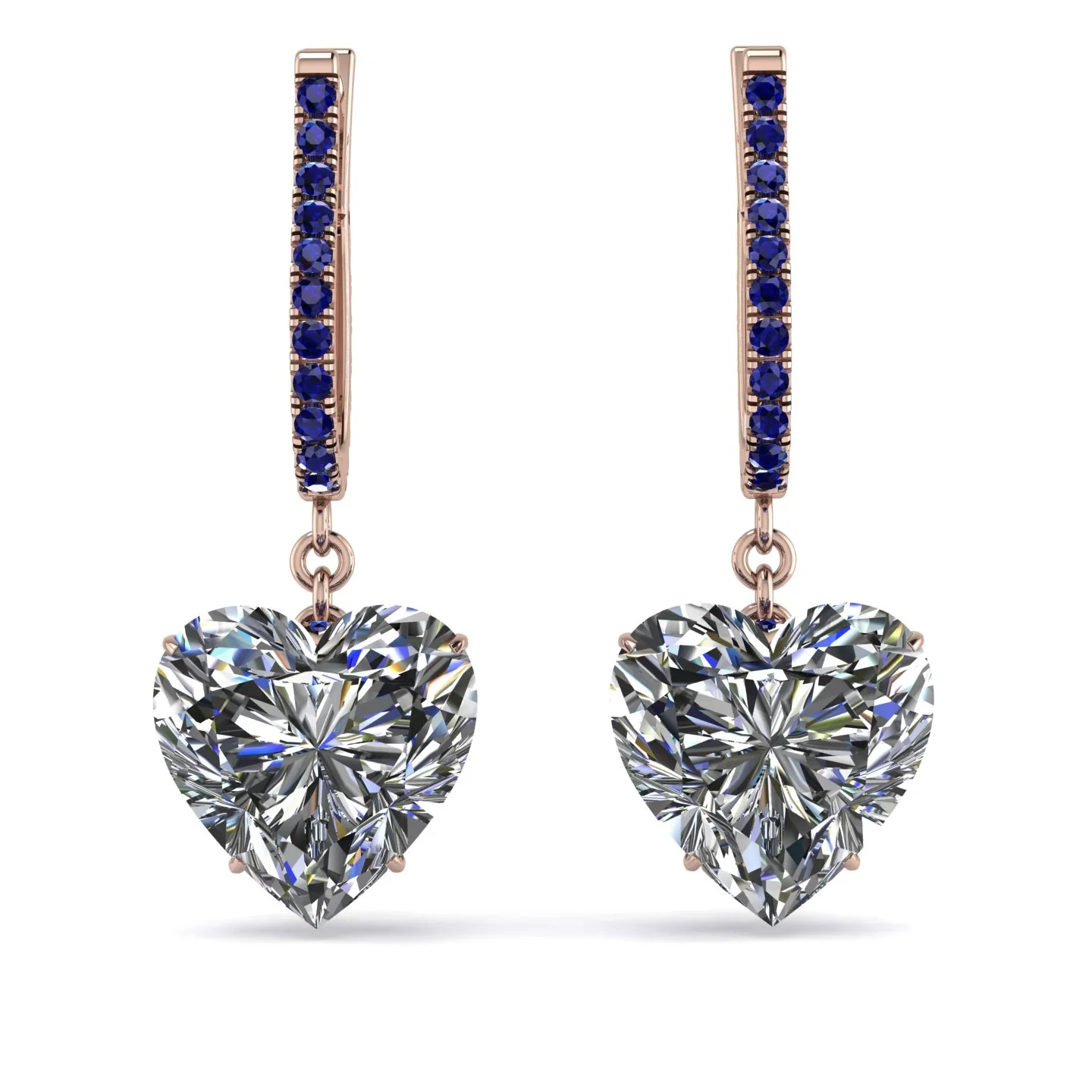Image of Heart Diamond Earrings - Noelle No. 62