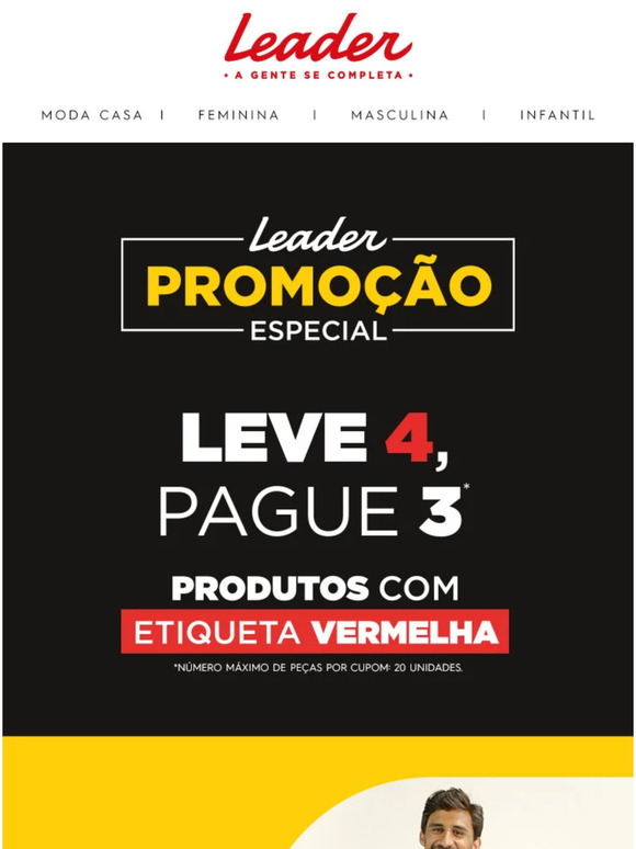 Promoção Especial Pague 3 Leve 4