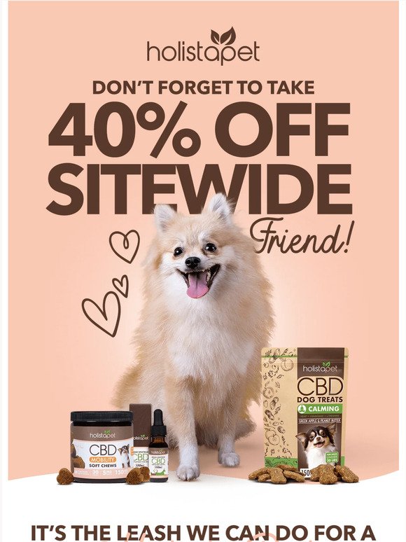 Did you take 40% off sitewide, friend?