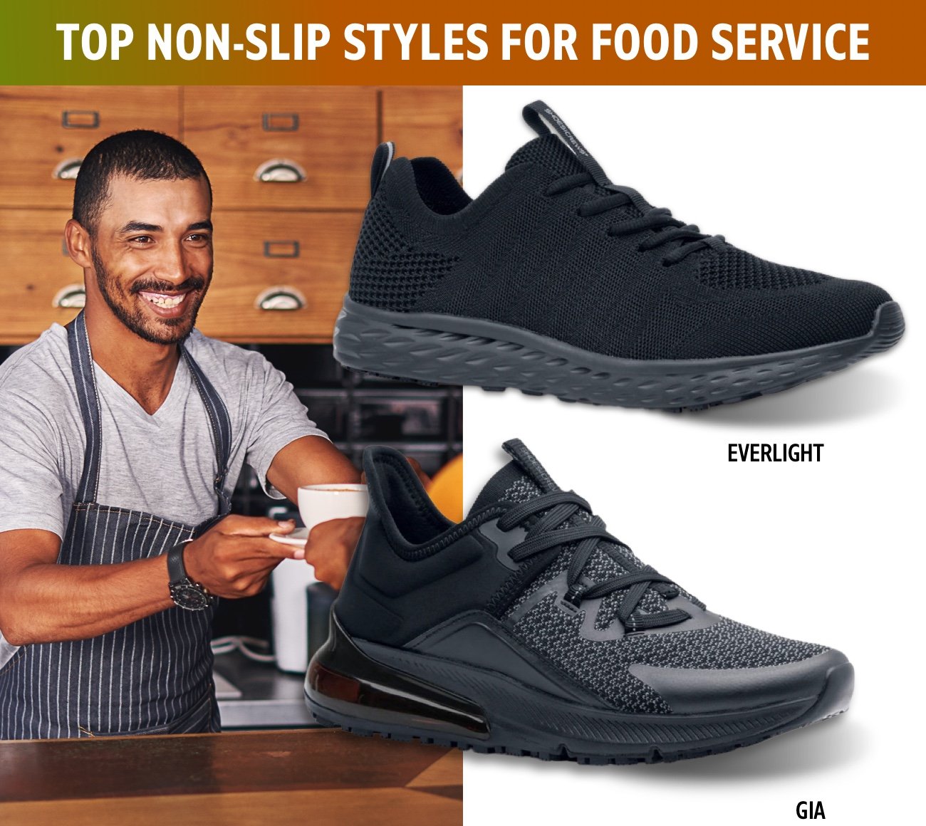 Top Non-Slip styles for food service
