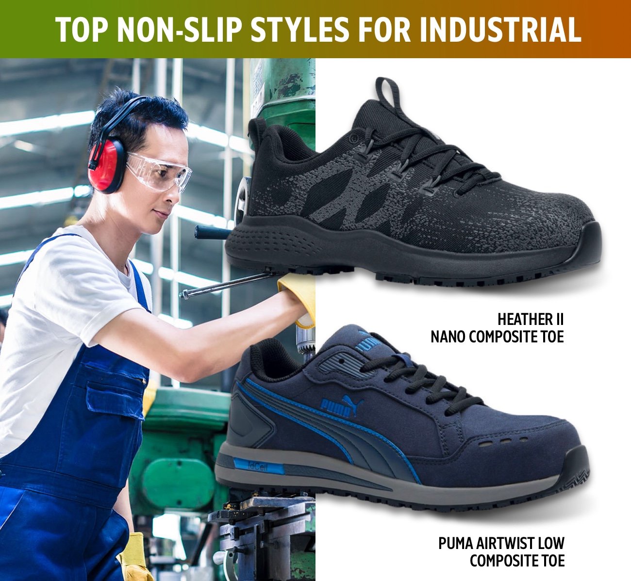 Top non-slip styles for Industrial