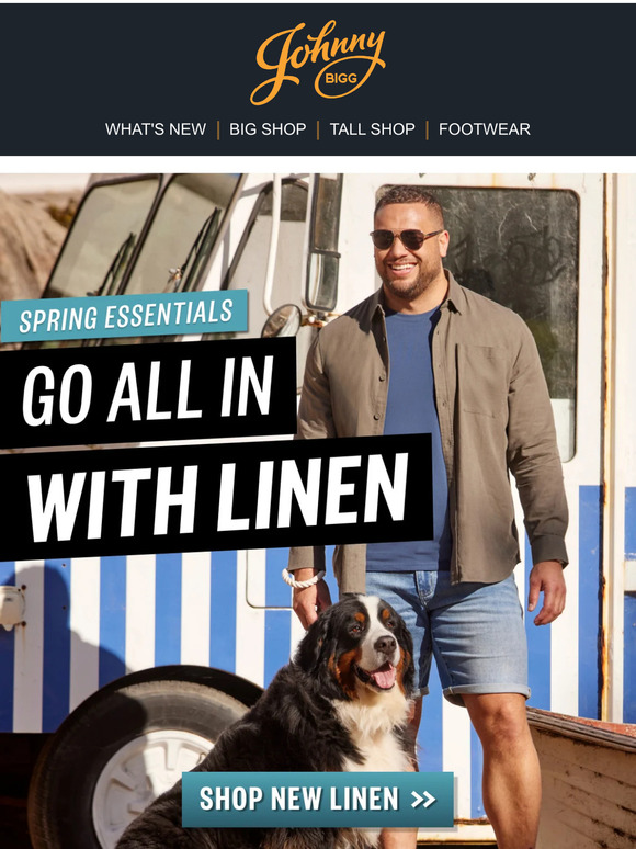 Johnny Bigg Spring Trend Alert Linen Milled