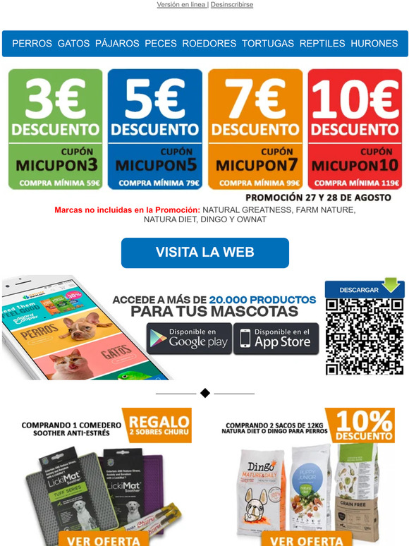 🎁 Tenemos promociones interesantes para tu mascota!