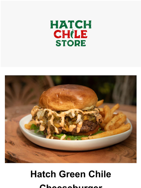 The Hatch Chile Company Hatch Green Chile Cheese Burger Milled