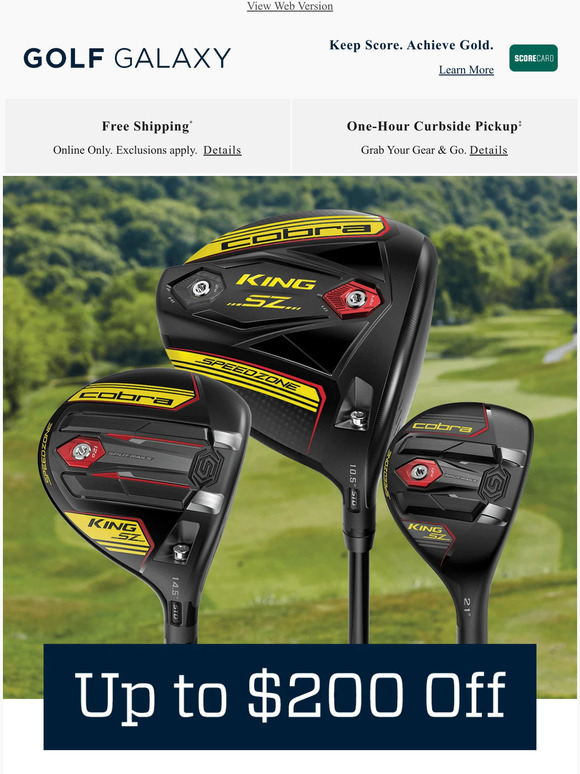 Golf Galaxy 📫 Deal delivery! Up to 130 off select clubs­ Milled