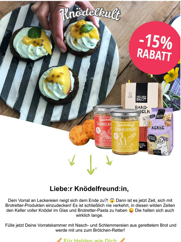 🥖 -15% für Retter wie Dich! 🥖
