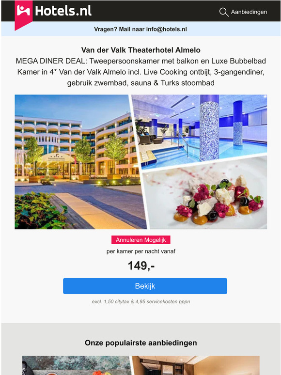 Mega Van der Valk Almelo Deal: Balkon- en Bubbelbad Kamers